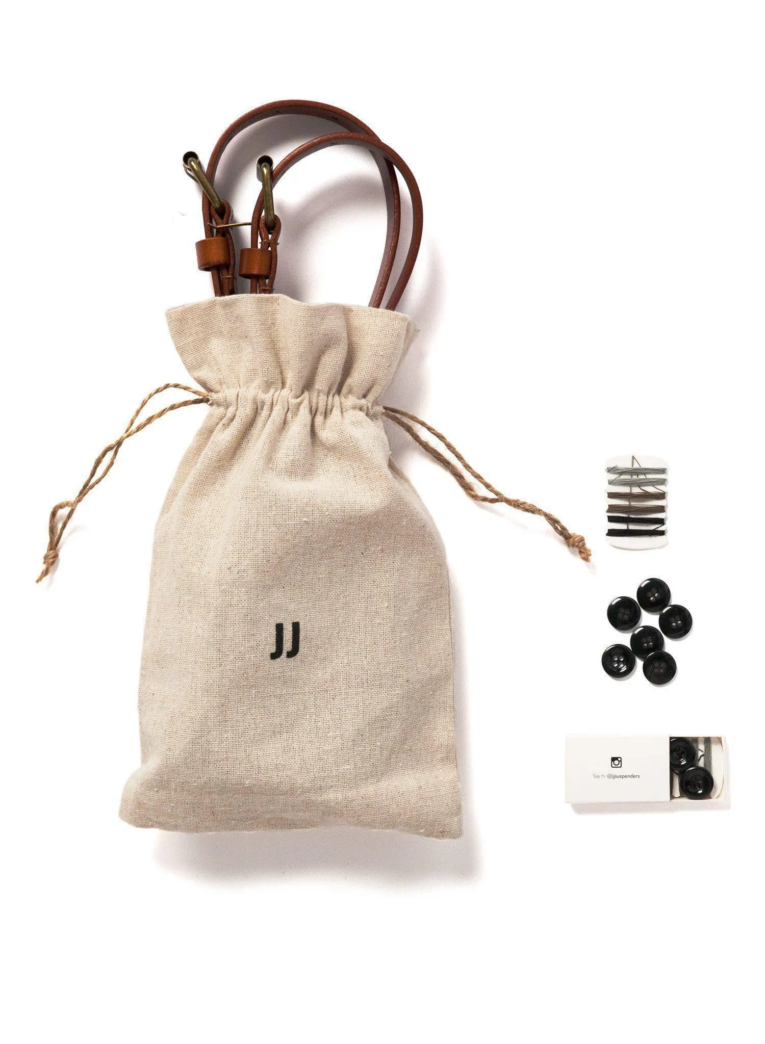 Sierra Nevada (Kids) - Tan Leather Suspenders