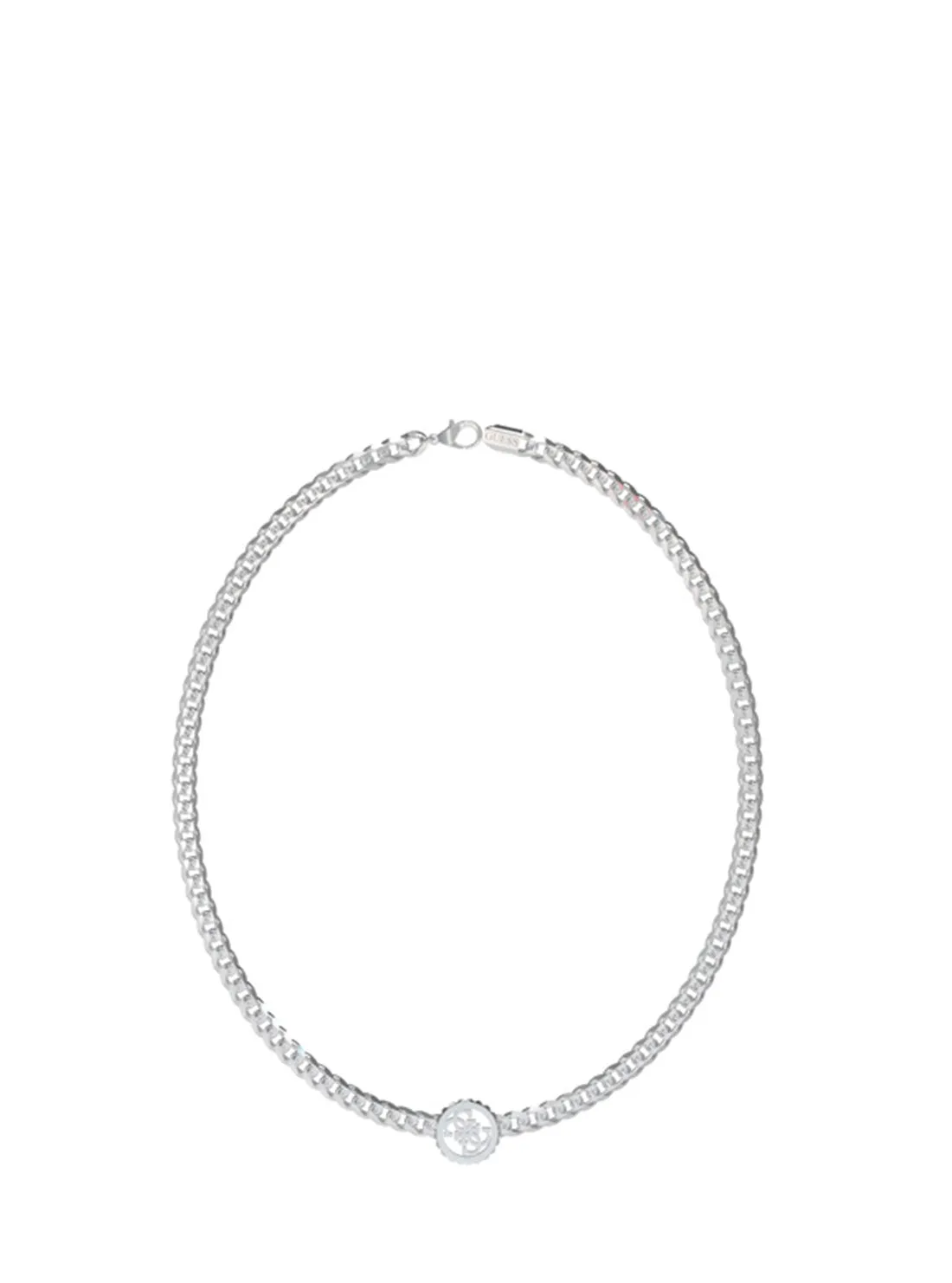 Silver Quattro G Coin Necklace