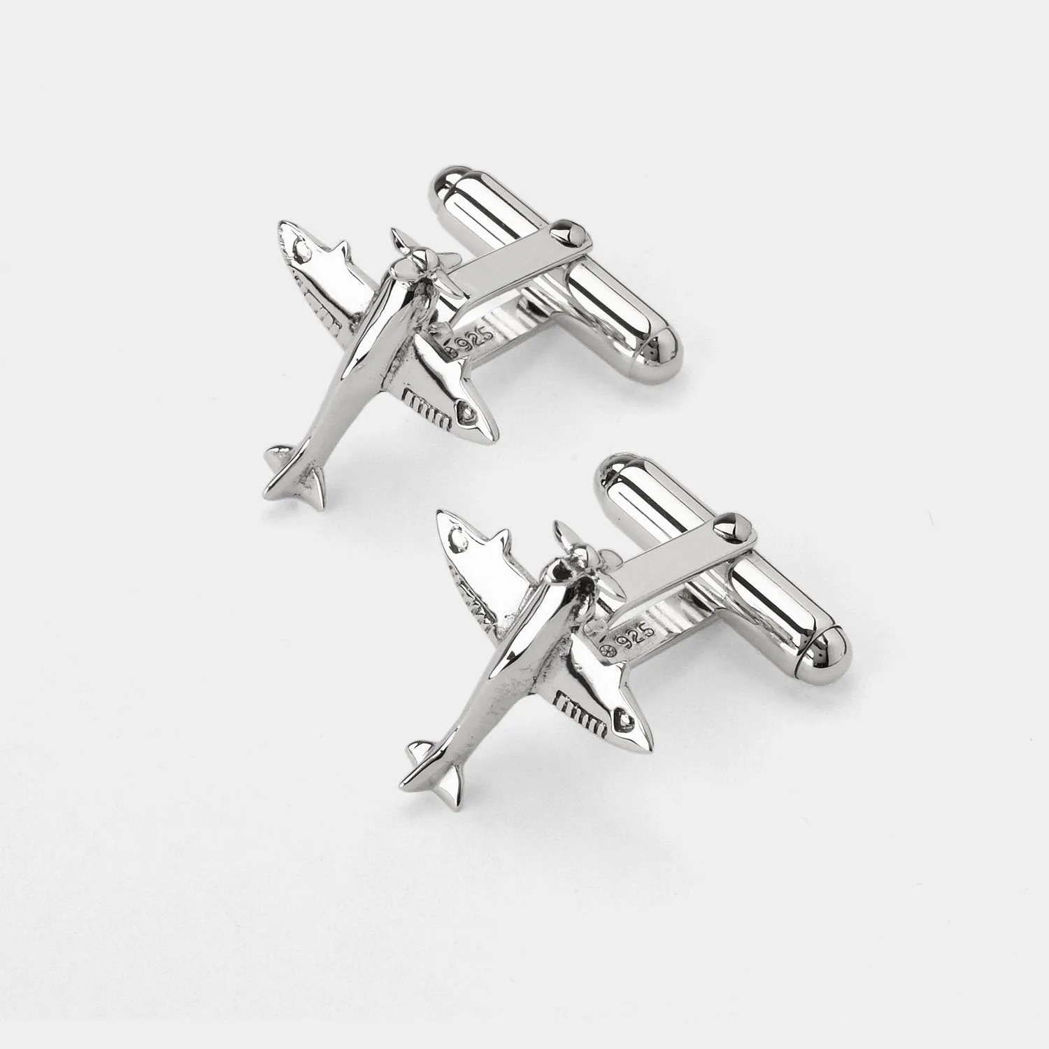 Spitfire Cufflinks, Silver 925/1000, 6,6 g