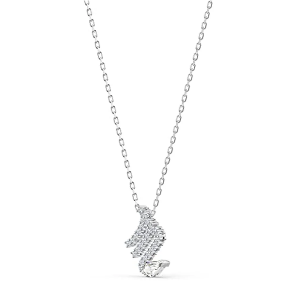 Swarovski Women's White Crystal Gold Tone Rhodium Plated Chain Zodiac Symbols Pendant Necklace - SV-5563898
