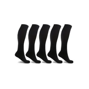 Unisex Anti Fatigue Black Compression Socks