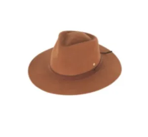 Wide Brim Fedora - Tan