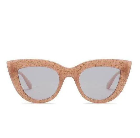 Women Round Fashion Cat Eye Sunglasses