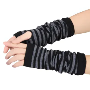 Women's Winter Сasual Knitted Long Fingerless Gloves