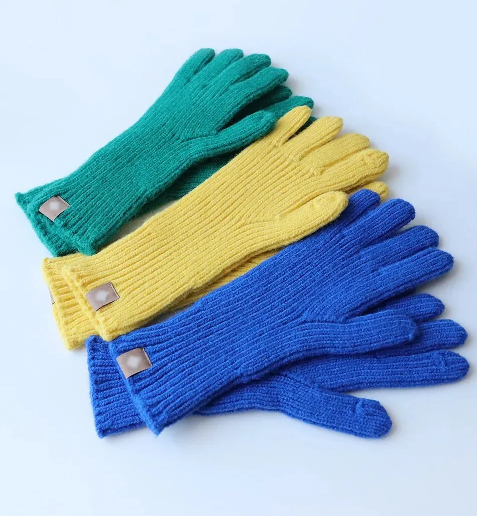 Woolen Knit Gloves with Touchscreen Fingers